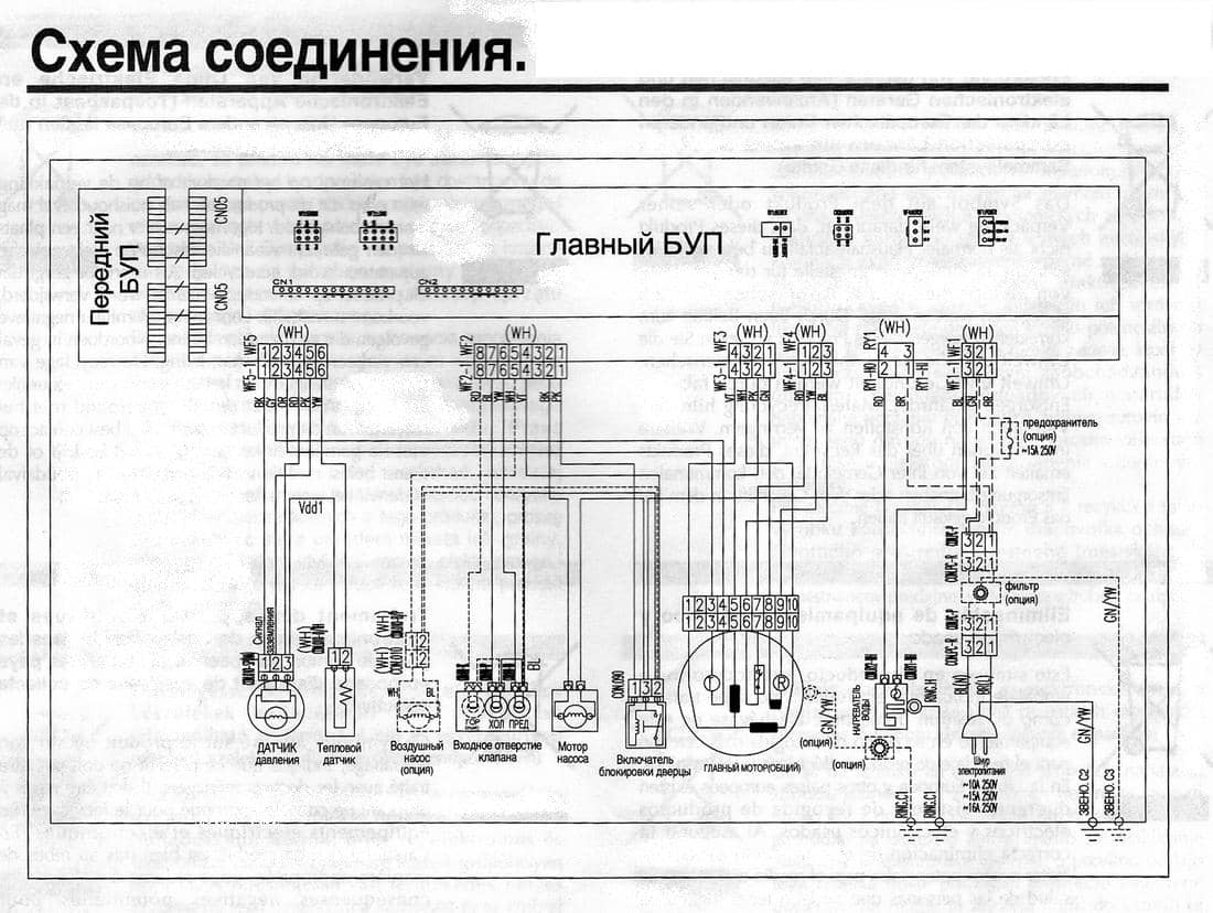 Схемы стиральных машин Daewoo - ремонт стиральных машин в Голицыно от  Голицынская Ремонтная Служба